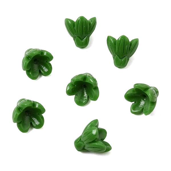 Dyed Synthetic Coral Carved Beads