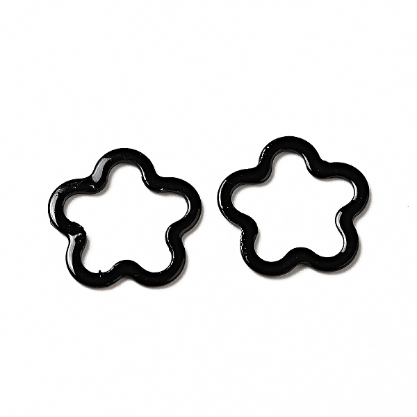 

PandaHall Spray Painted 201 Stainless Steel Linking Rings, Flower, Black, 14.5x14x1mm, Inner Diameter: 10x12mm 201 Stainless Steel Flower...