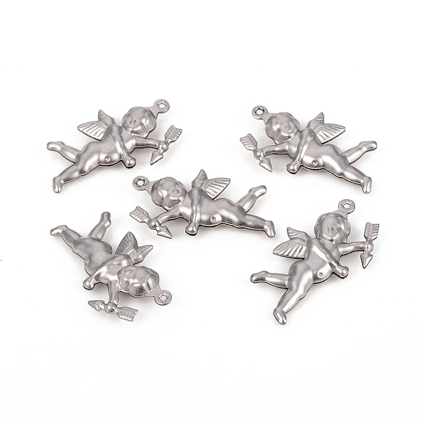 

PandaHall Valentine's Day 304 Stainless Steel Pendants, Cupid/Cherub, Stainless Steel Color, 26x15.3x5mm, Hole: 1mm 304 Stainless Steel...
