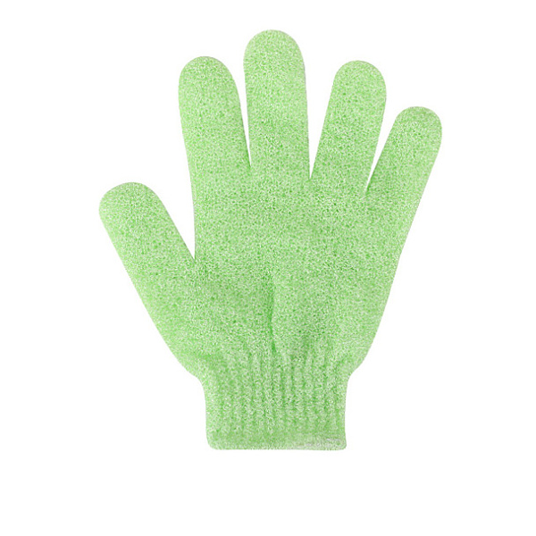 PandaHall Nylon Scrub Gloves, Exfoliating Gloves, for Shower, Spa and Body Scrubs, Lawn Green, 185x150mm Nylon Others