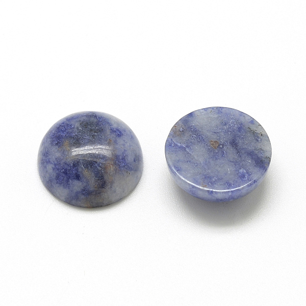 

PandaHall Natural Blue Spot Jasper Cabochons, Half Round/Dome, 12x5mm Blue Spot Jasper Half Round