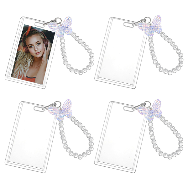 Rectangle Plastic ID Card Holder Rectangle Plastic ID Card Holder