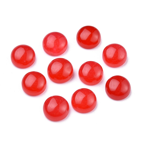 

PandaHall Natural Jade Cabochons, Half Round, 8x3.5~4mm Jade Half Round