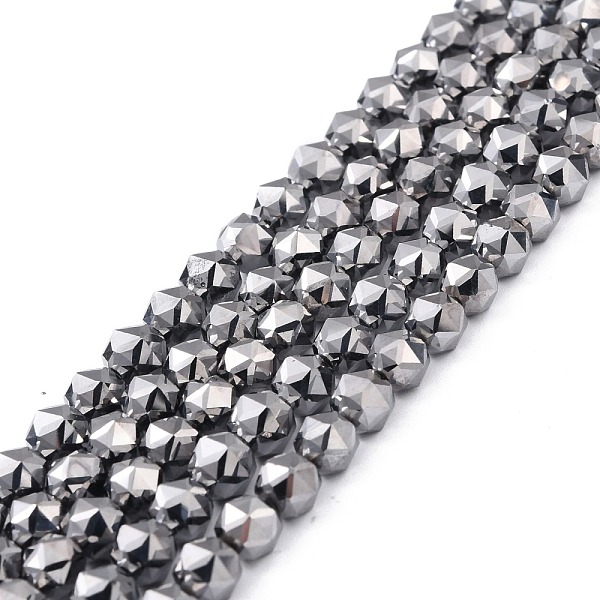 

PandaHall Natural Terahertz Stone Beads Strands, Faceted, Round, 6mm, Hole: 0.8mm, about 67pcs/strand, 15.67''(39.8~40cm) Terahertz Stone...