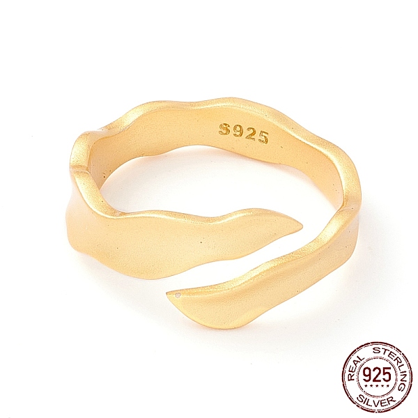 925 Sterling Silver Matte Cuff Ring