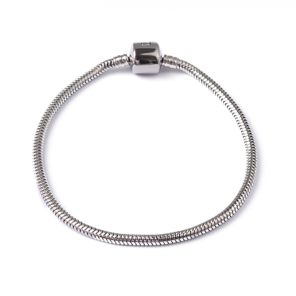 316 Surgical Stainless Steel Round Snake Chain European Style Bracelet Making