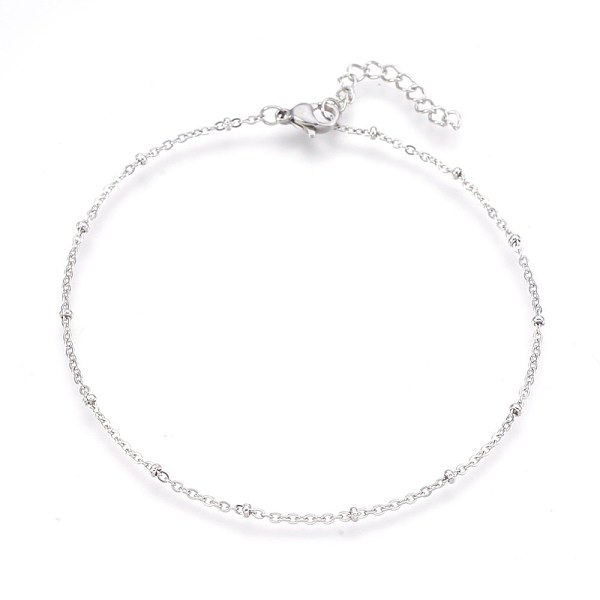 304 Stainless Steel Cable Chain Anklets