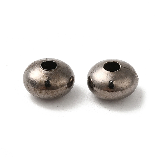 

PandaHall Iron Spacer Beads, Rondelle, Gunmetal, 8x5mm, Hole: 2mm Iron Rondelle