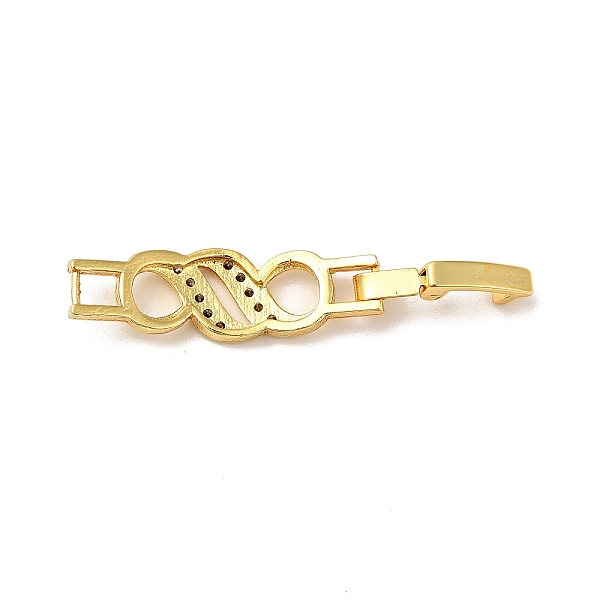 

PandaHall Rack Plating Brass Micro Pave Clear Cubic Zirconia Watch Band Clasps, Cadmium Free & Lead Free, Long-Lasting Plated, Real 18K Gold...
