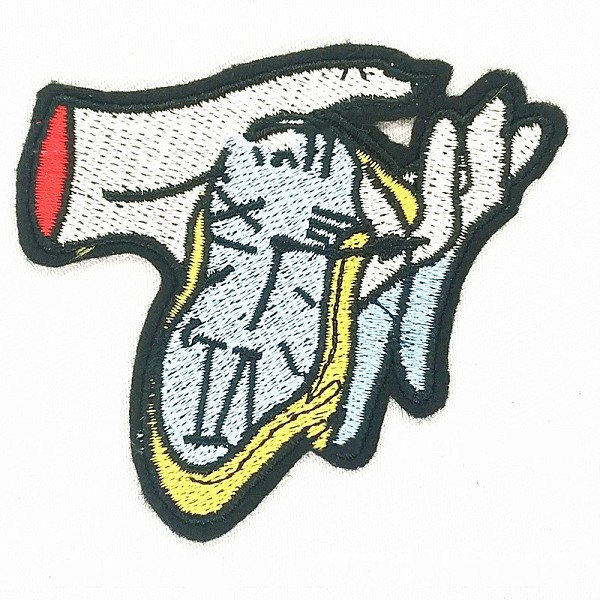 

PandaHall Computerized Embroidery Cloth Iron on/Sew on Patches, Costume Accessories, Hand, Colorful, 7x8cm Cloth Others