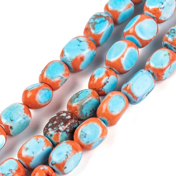 

PandaHall Natural Imperial Jasper Beads Strands, Dyed, Cuboid, Dark Orange, 5~8x5~6x5~6mm, Hole: 0.8mm, about 56pcs/strand, 15.75~15.94''...