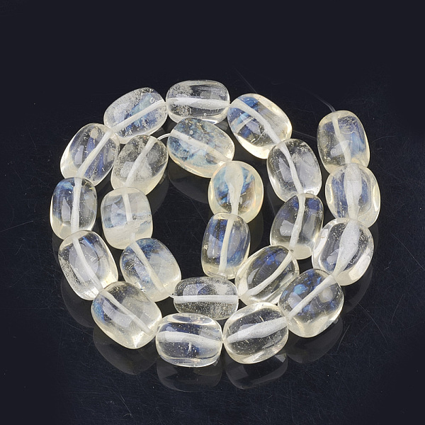 

PandaHall Natural Quartz Crystal Beads Strands, Tumbled Stone, Dyed & Heated, Nuggets, 17~19x13~14x11~13mm, Hole: 1mm, about 22pcs/strand...