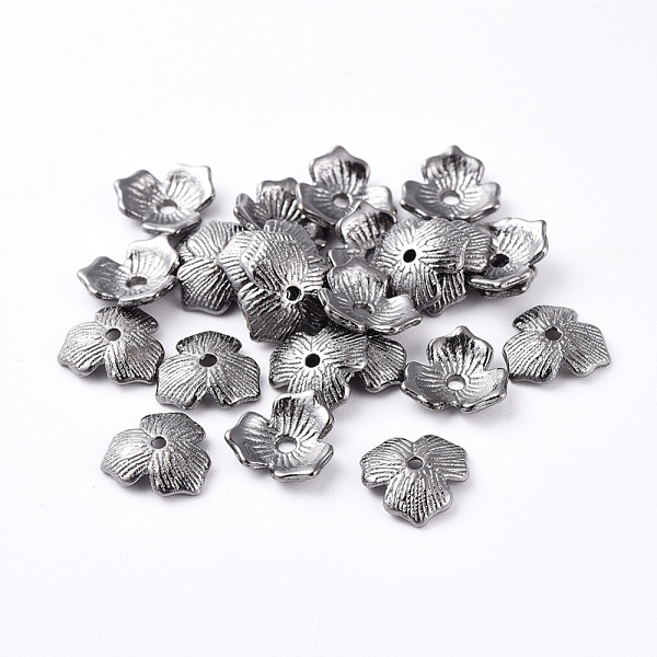 

PandaHall Alloy Beads Caps, Gunmetal, Lead Free, Nickel Free and Cadmium Free, about 11mm in diameter, 2.5mm thick, hole: 1.5mm Alloy