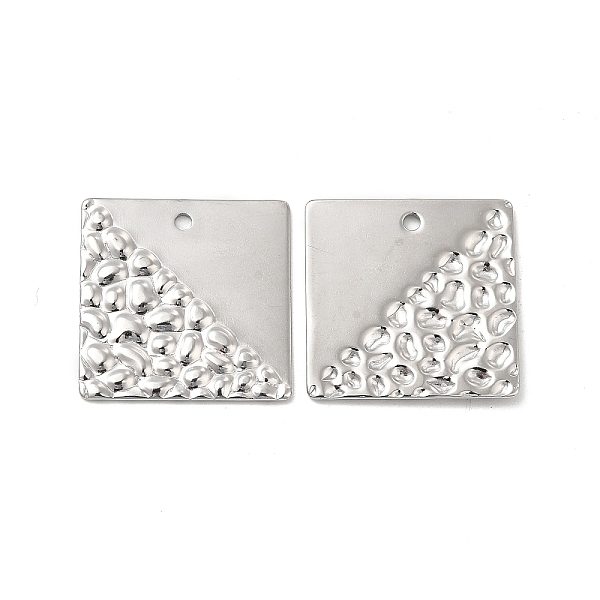

PandaHall 304 Stainless Steel Pendants, Square Charm, Stainless Steel Color, 22x22x1mm, Hole: 1.6mm 304 Stainless Steel Square