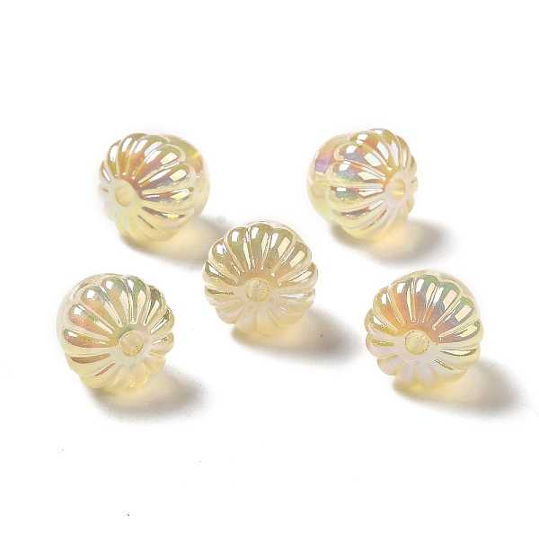 

PandaHall UV Plating Rainbow Iridescent Acrylic Beads, Acorn, Lemon Chiffon, 14.5x15.5mm, Hole: 3mm Acrylic Food