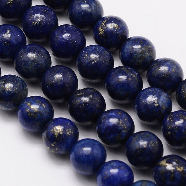 

PandaHall Grade A Natural Lapis Lazuli Round Bead Strands, Dyed, 8mm, Hole: 1mm, about 48pcs/strand, 15.1 inch Lapis Lazuli Round
