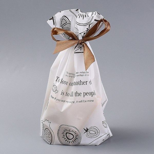 

PandaHall Plastic Baking Bags, Drawstring Bags, for Christmas Wedding Party Birthday Engagement Holiday Favor, Rectangle, White, Fruit...