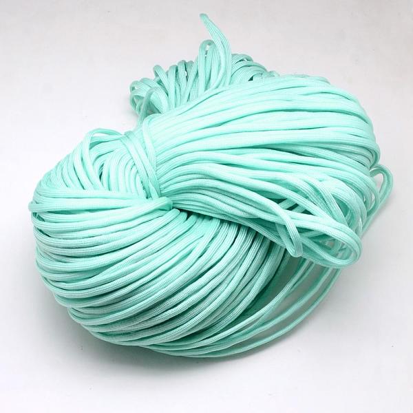 

PandaHall 7 Inner Cores Polyester & Spandex Cord Ropes, Solid Color, for Rope Bracelets Making, Pale Turquoise, 4~5mm, about 109.36 yards..., Cyan