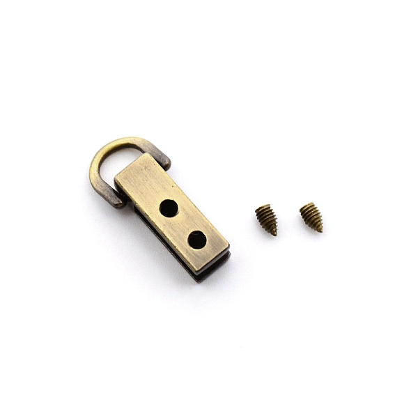 

PandaHall Alloy Metal Buckles, Handbag Strap Side Hanging D Ring Hooks, Rectangle, for Tassel Clip, Brushed Antique Bronze, 2.6cm Alloy