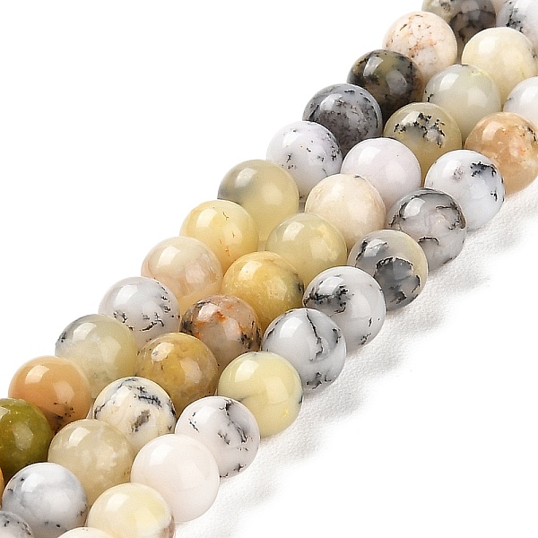 

PandaHall Natural African Opal Beads Strands, Round, 5.8~6.8mm, Hole: 0.8mm, about 62~65pcs/strand, 15.24~15.75''(38.7~40cm) African Opal...