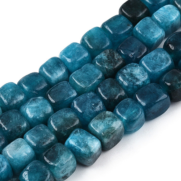 

PandaHall Dyed Natural White Jade Beads Strands, Cube, Steel Blue, 7~8x7~8x7~8mm, Hole: 0.9mm, about 45~49pcs/strand, 13.39~14.57 inch...