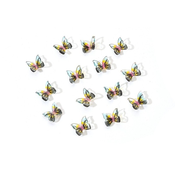 

PandaHall 3D Resin Butterfly Nail Charms, Nail Art Design, Nail Art Decoration Manicure Tools Accessories, Light Blue, 6~7x7~8x3mm...