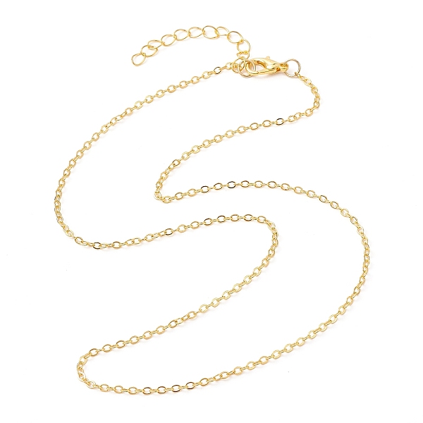 

PandaHall Brass Cable Chain Necklaces, Golden, 17.91 inch(45.5cm) Brass