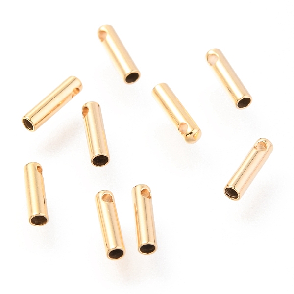 

PandaHall 201 Stainless Steel Cord Ends, End Caps, 7x1.8mm, Hole: 0.8mm, Inner Diameter: 1.2mm 201 Stainless Steel