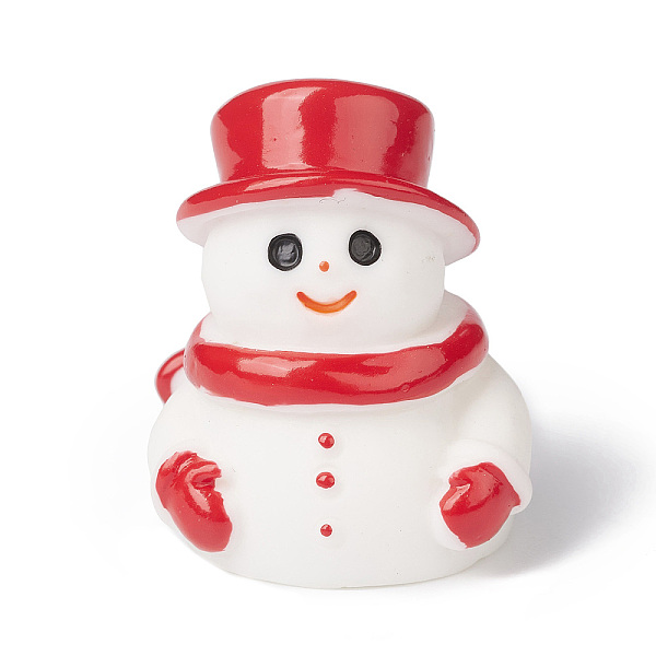 

PandaHall Christmas Style Resin Statue Display Decoration, Micro Landscape Home Decoration, Snowman, 25x23x28mm Resin Snowman White