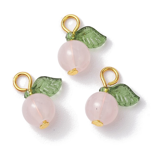 

PandaHall Acrylic Pendants, with Iron Flat Head Pins, Fruit Charms, Pink, 15x11.5x7.5mm, Hole: 2mm Iron+Acrylic Fruit Pink