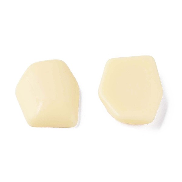

PandaHall Opaque Acrylic Cabochons, Irregular Hexagon, PeachPuff, 25.5x19.5x5.5mm, about 253pcs/500g Acrylic Hexagon Brown