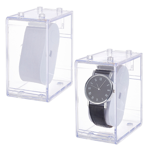 PS Plastic Single Watch Display Cases