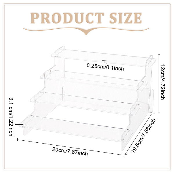 4-stöckige Acrylmodell-Spielzeug-Organizer-Halter