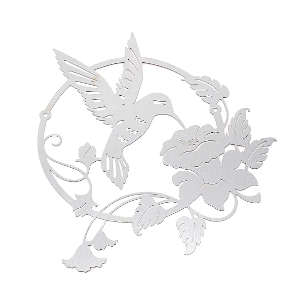 

PandaHall Iron Wall Sculptures, Metal Wall Decorations, Ring with Bird & Flower, Camel, 250x250x1mm, Hole: 2mm & 4mm Iron Ring Brown