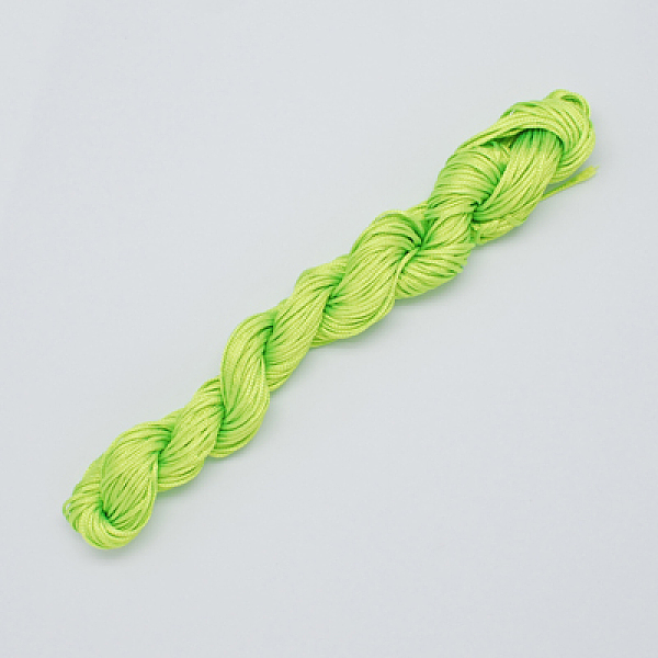 

PandaHall Nylon Thread, Nylon Jewelry Cord for Custom Woven Bracelets Making, Green Yellow, 2mm, about 13.12 yards(12m)/bundle...