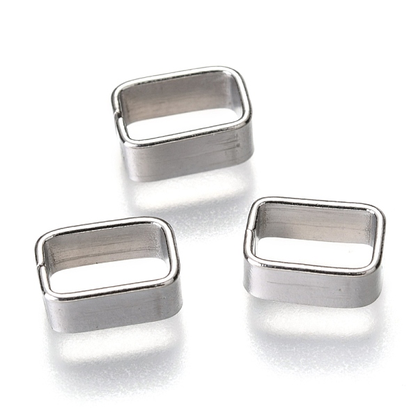 

PandaHall 201 Stainless Steel Quick Link Connectors, Rectangle, Stainless Steel Color, 9x6x4mm, Inner Diameter: 7.5x4.5mm 201 Stainless...