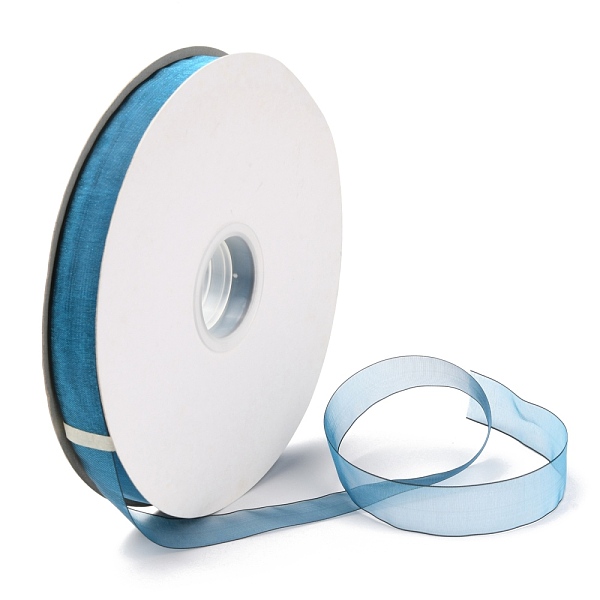 

PandaHall Organza Ribbons, Chiffon Satin Ribbon, for Gift Wrapping, Valentine's Day, Wedding, Birthday Party Decorate, Blue, 3/4 inch(20mm)...