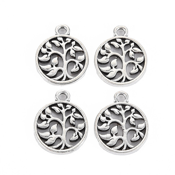 

PandaHall Tibetan Style Alloy Pendants, Cadmium Free & Lead Free, Tree, Antique Silver, 17.5x14.5x1.5mm, Hole: 1.8mm, about 800pcs/1000g...