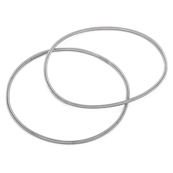 

PandaHall Spring Bracelets, Minimalist Bracelets, 304 Stainless Steel French Wire Gimp Wire, for Stackable Wearing, Stainless Steel Color...
