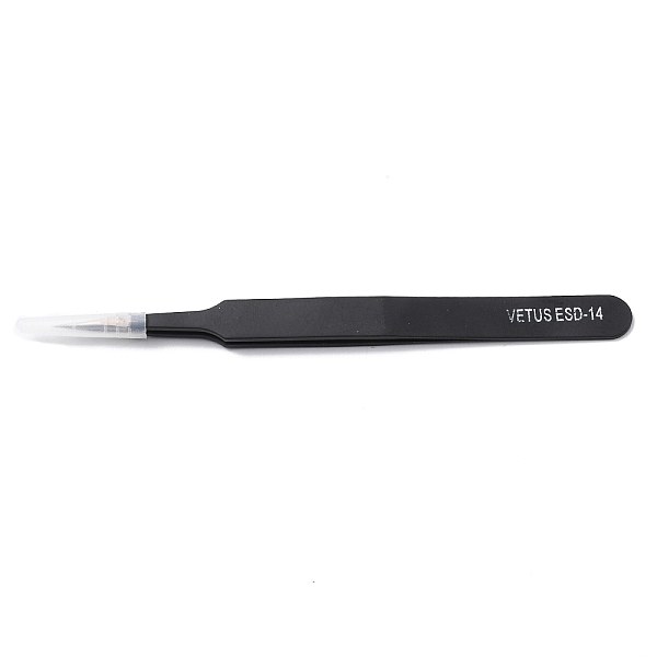 

PandaHall Spray Painted 201 Stainless Steel Beading Tweezers, Straight & Pointed Tip, Black, 12.8x0.95cm Stainless Steel Black