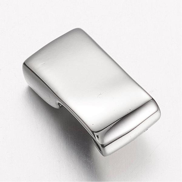

PandaHall 304 Stainless Steel Hook Clasps, For Leather Cord Bracelets Making, Stainless Steel Color, 23x12.5x10mm, Hole: 5.5x11mm 304...