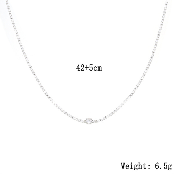 

PandaHall Brass Micro Pave Cubic Zirconia Necklaces for Women Brass