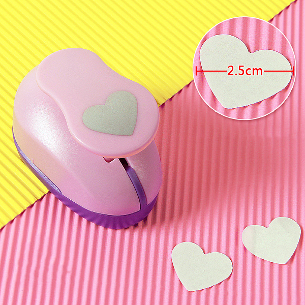

PandaHall Plastic Paper Craft Hole Punches, Paper Puncher for DIY Paper Cutter Crafts & Scrapbooking, Random Color, Heart Pattern...