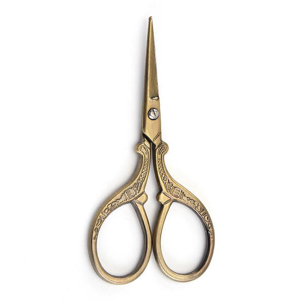 

PandaHall 201 Stainless Steel Scissors, Craft Scissor, for Needlework, Antique Bronze, 90x45mm Stainless Steel