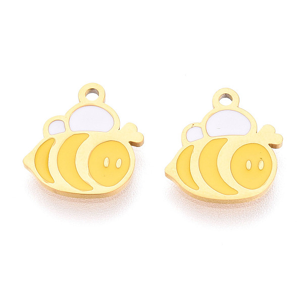 304 Stainless Steel Enamel Charms