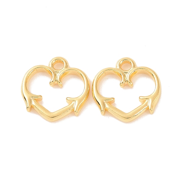 

PandaHall Ion Plating(IP) 304 Stainless Steel Charms, Hollow Heart Charms, Golden, 14x14x2mm, Hole: 1.8mm 304 Stainless Steel Heart