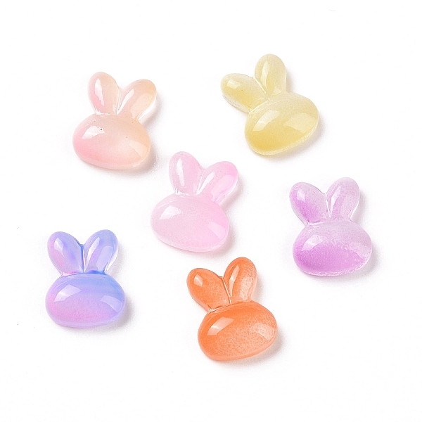 

PandaHall Electroplated Glass Cabochons, Rabbit, Mixed Color, 10x8x3mm Glass Rabbit Multicolor