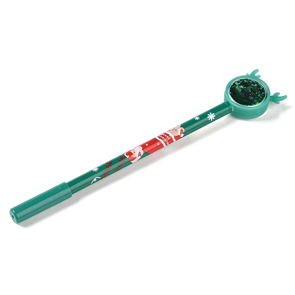 

PandaHall Christmas Themed Plastic Gel Pen, Neutral Pen, for School Home Office Stationery Store, Christmas Socking, 190x30x14mm Plastic..., Green