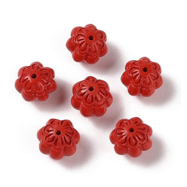 

PandaHall Synthetic Coral Beads, Dyed, Flower, FireBrick, 11.5x9.5mm, Hole: 1.4mm Synthetic Coral Flower Red
