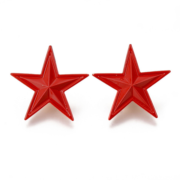 

PandaHall Alloy Enamel Brooches, Enamel Pin, with Brass Butterfly Clutches, Star, Light Gold, Cadmium Free & Nickel Free & Lead Free, Red...